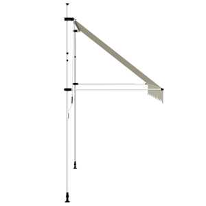 Ručně zatahovací markýza 300 cm krémová - obrázek 4