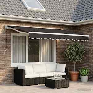 Nadomestno blago za tendo sivo 300x250 cm poliester