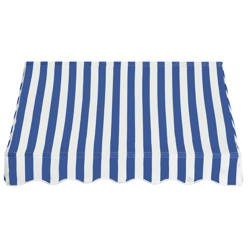 

vidaXL Luifel 150x120 cm blauw en wit