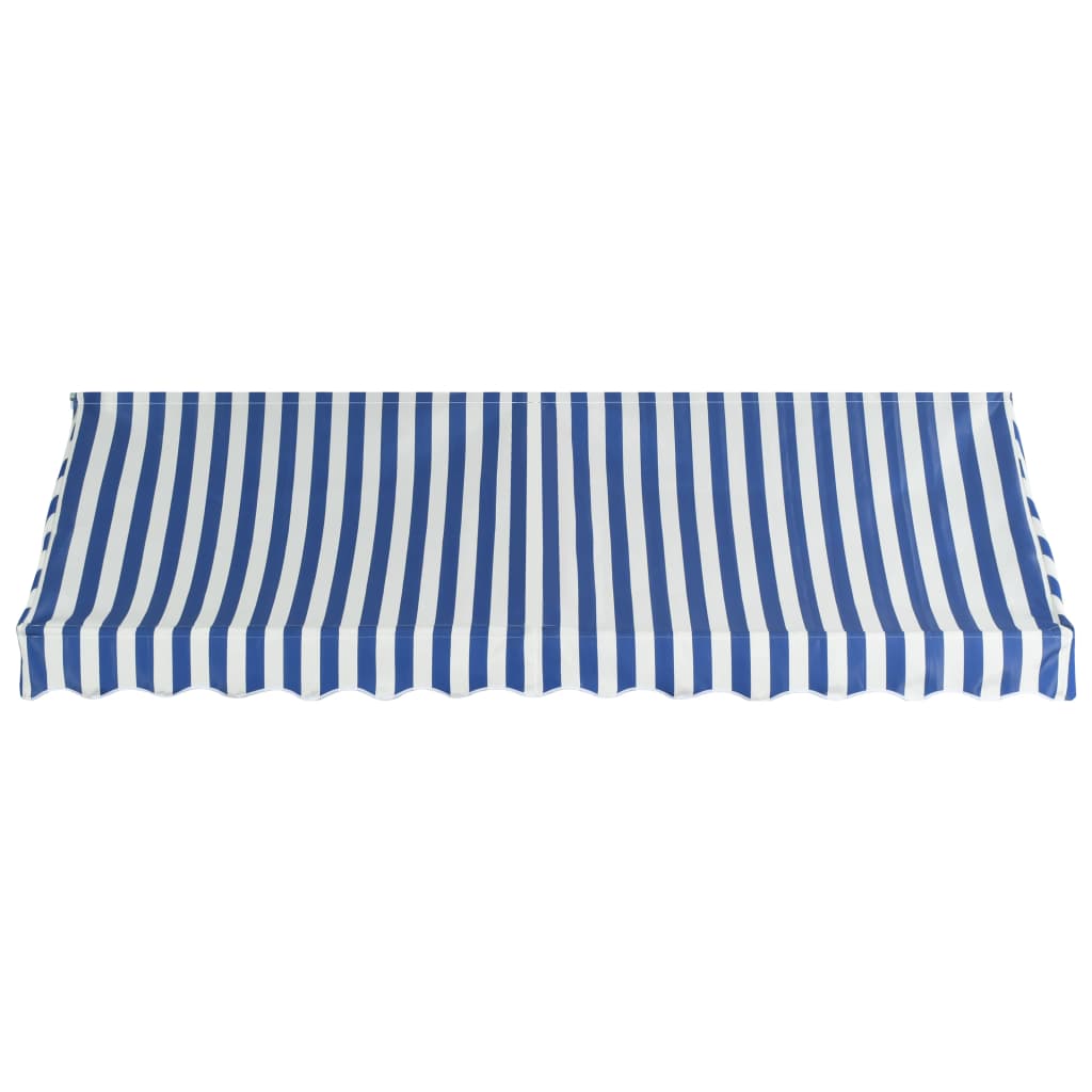 

vidaXL Luifel 300x120 cm blauw en wit