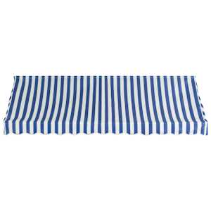 vidaXL Bistro Awning 300x120 cm Blue and White
