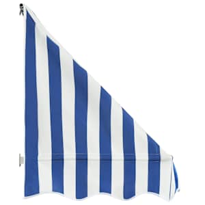 Okenní markýza 400 x 120 cm modro-bílá - obrázek 5