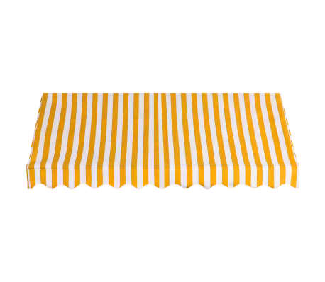 vidaXL Toldo para bar 250x120 cm naranja y blanco