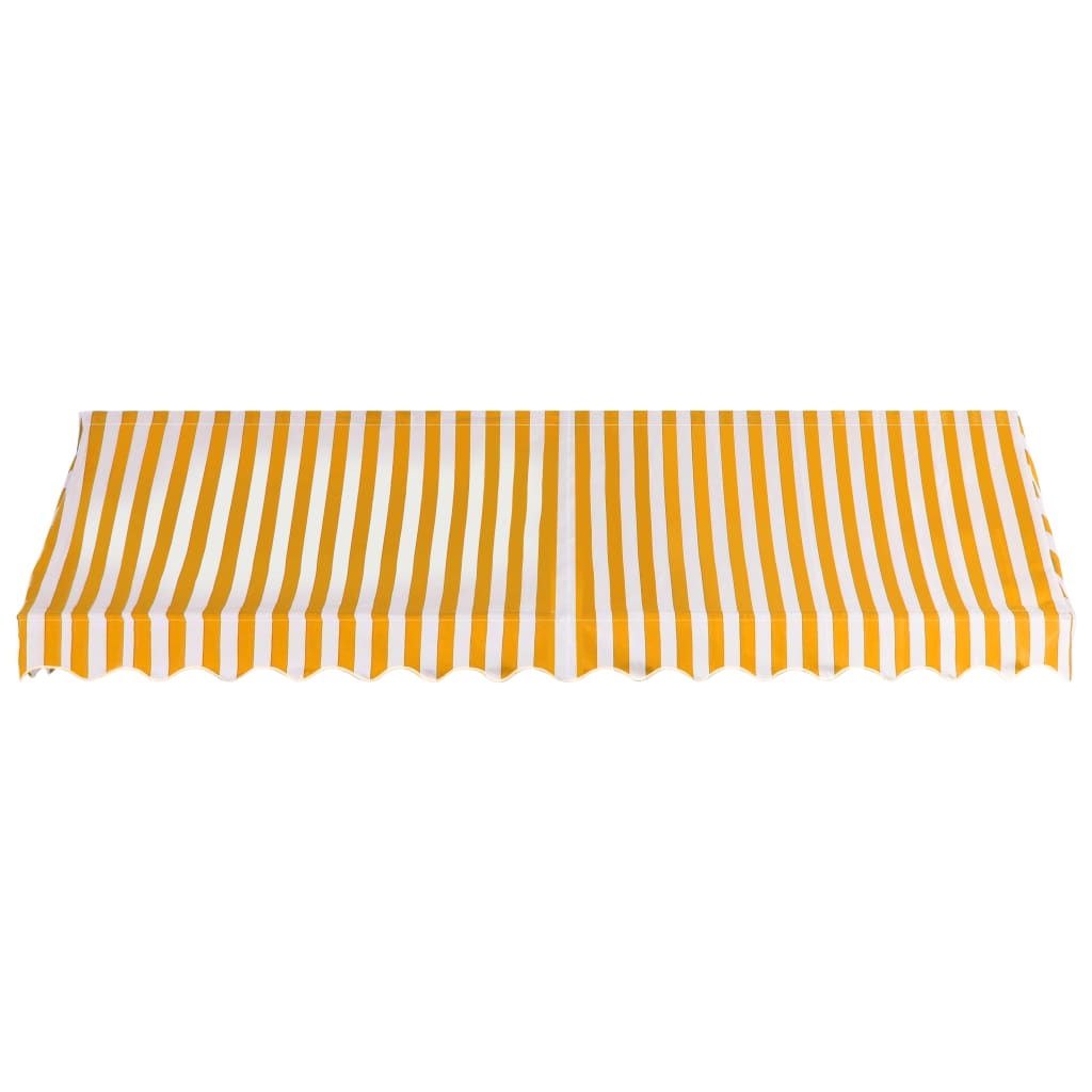 vidaXL Auvent de bistro 350x120 cm Orange et blanc