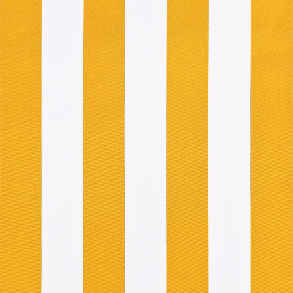 Narancssárga és fehér bisztró napellenző 400 x 120 cm 