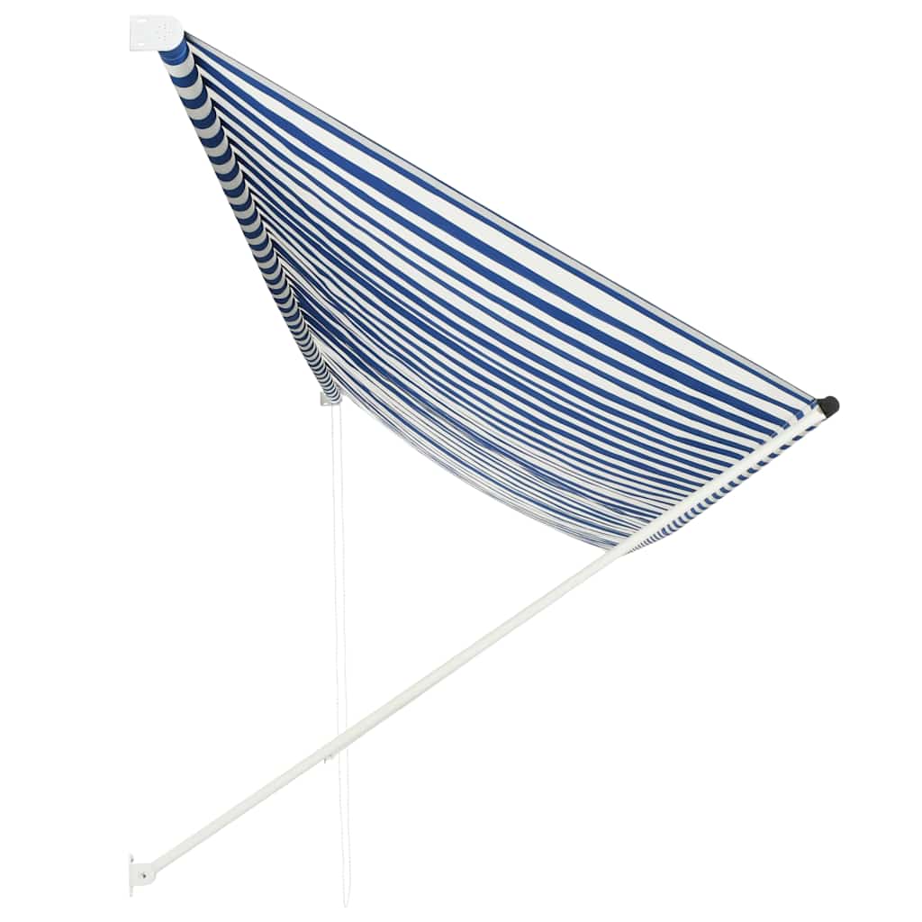 Thumbnail - vidaXL Einziehbare Markise 400 x 150 cm Blau und Weiß