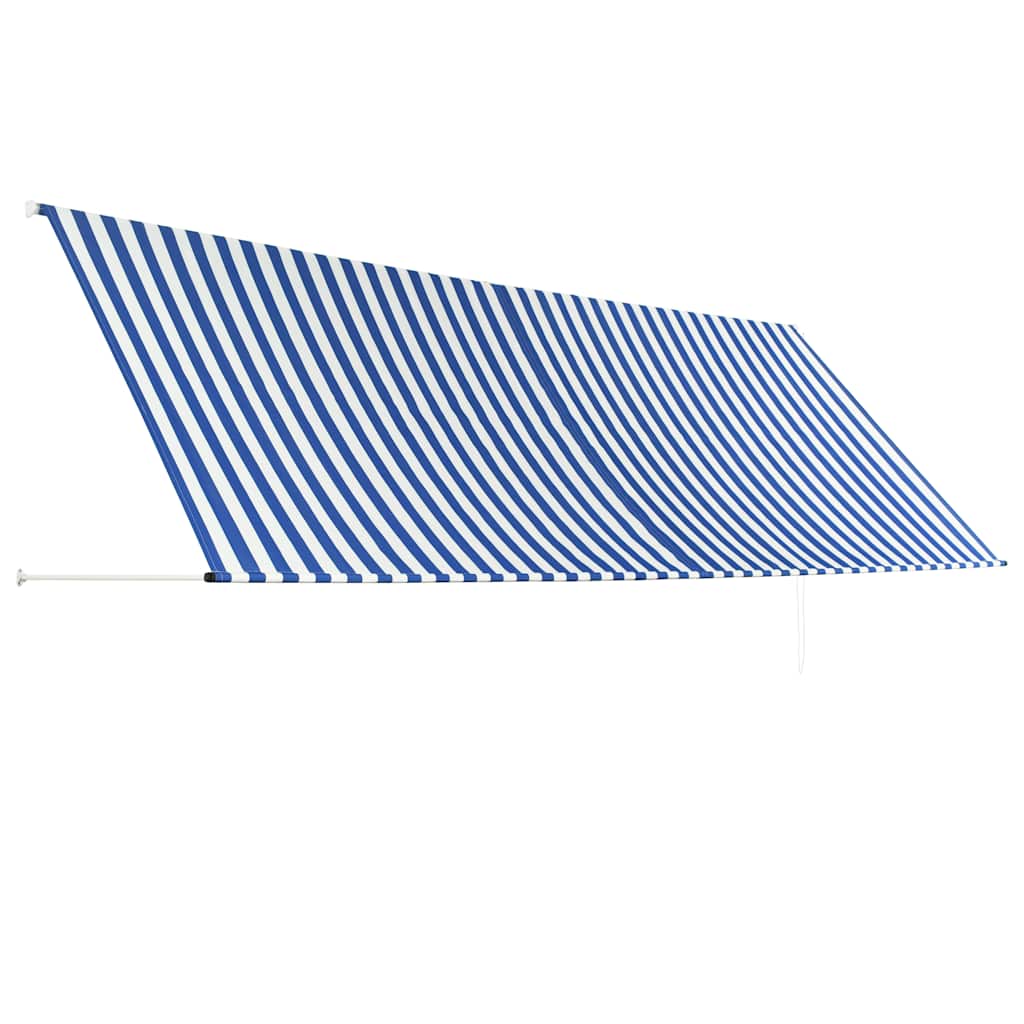 Thumbnail - vidaXL Einziehbare Markise 400 x 150 cm Blau und Weiß