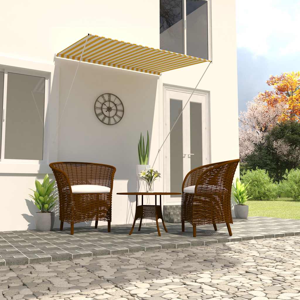Retractable Awning Garden Sun Screen Canopy Multi Colours Multi Sizes vidaXL