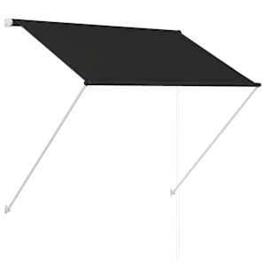 vidaXL kokkupandav varikatus, 150 x 150 cm, antratsiit