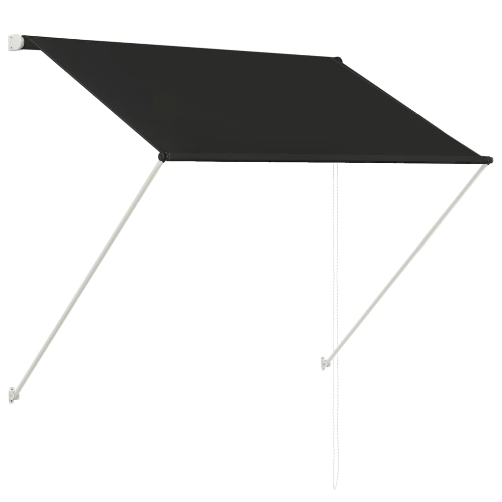 vidaXL Zatahovací markýza antracitová 150 x 150 cm
