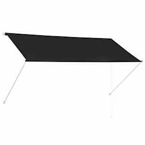 Zatahovací markýza antracitová 250 x 150 cm - obrázek 2