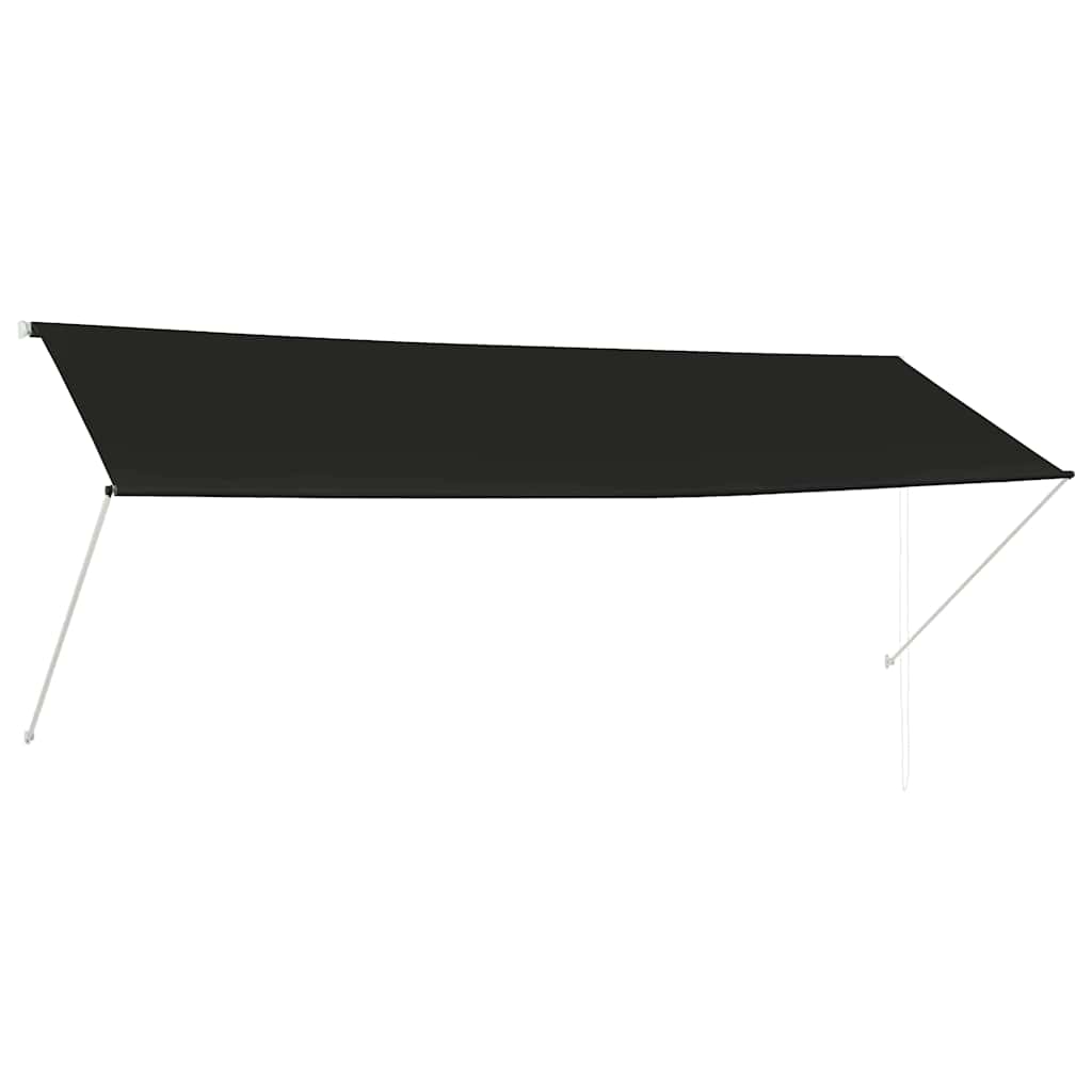 vidaXL Zatahovací markýza antracitová 350 x 150 cm