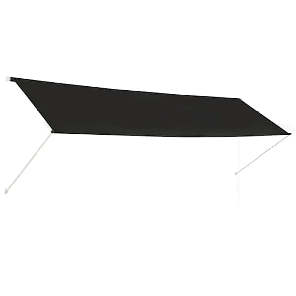 vidaXL sisset&otilde;mmatav varikatus, 400 x 150 cm, antratsiithall