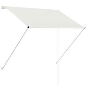 vidaXL kokkupandav varikatus, 150 x 150 cm, kreemjas