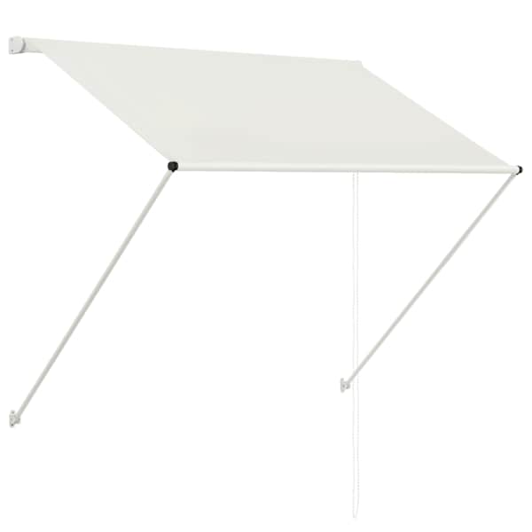 vidaXL kokkupandav varikatus, 150 x 150 cm, kreemjas