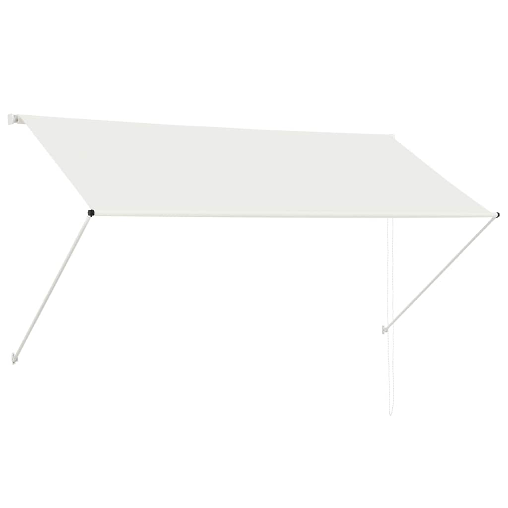 vidaXL Zatahovací markýza krémová 250 x 150 cm