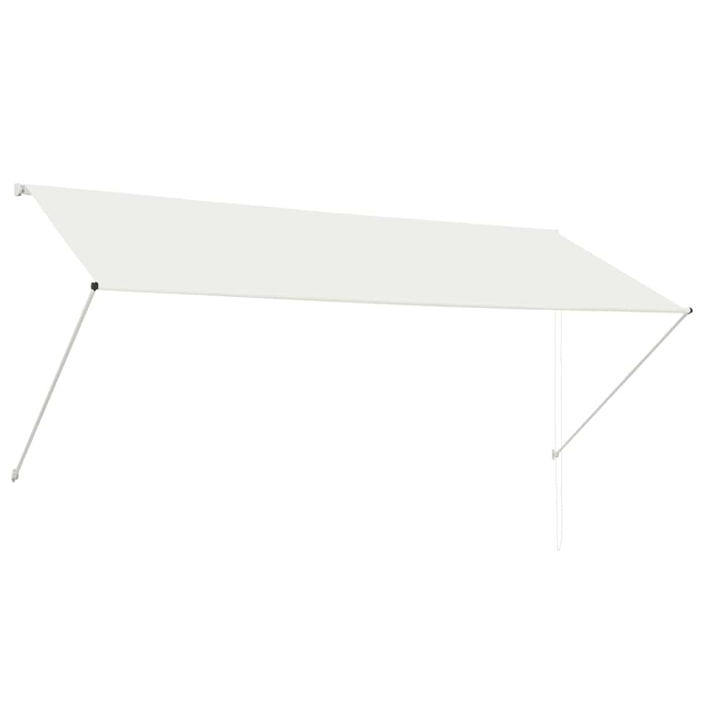 vidaXL Zatahovací markýza krémová 300 x 150 cm