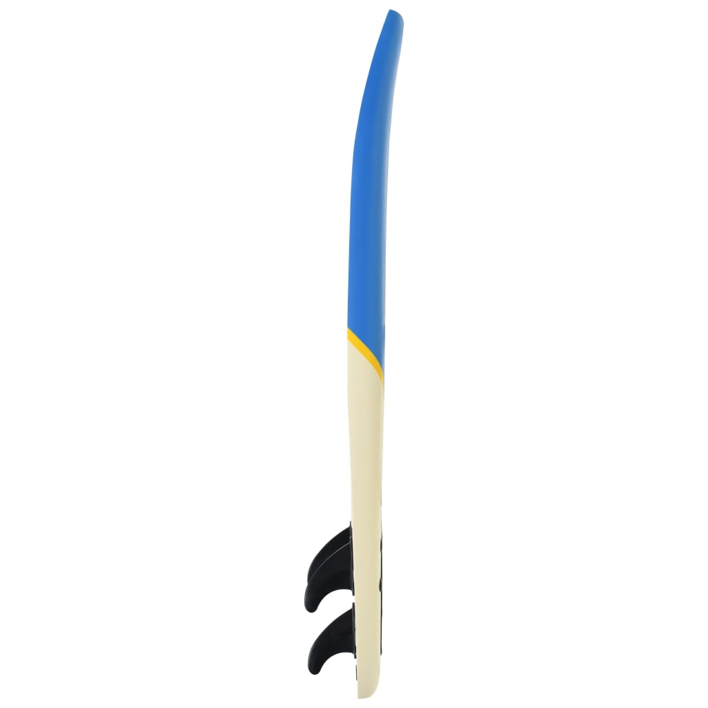 vidaXL Surfboard 66.9" Blue and Cream