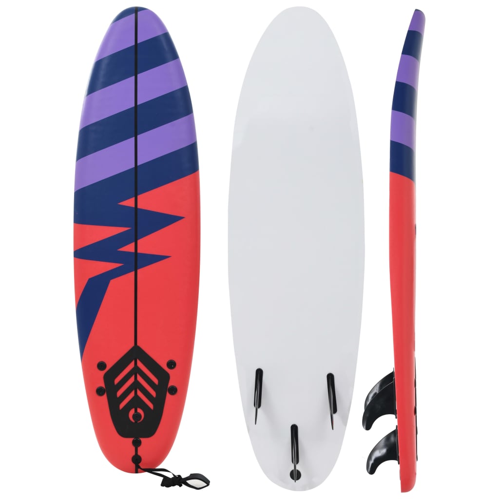 vidaXL Placă de surf, 170 cm, model dungi vidaXL