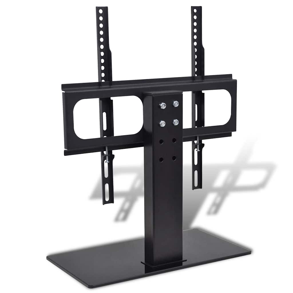 vidaXL TV rėmas su pagrindu, plienas, juodas, 23"-55"