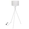 vidaXL p&otilde;randalamp alusega, valge, 139 cm