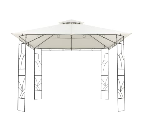 vidaXL Gazebo 300x300x300 cm Cream Square