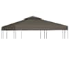 vidaXL kahekordne varjualuse katus 310 g/m&sup2; 3 x 3 m, tumehall