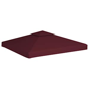 Náhradní dvojitá střecha na altán 310 g/m² 3 x 3 m vínová - obrázek 2
