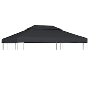 Náhradní dvojitá střecha na altán 310 g/m² 4 x 3 m antracitová - obrázek 1
