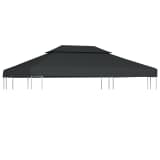 vidaXL Prieeldak 2 lagen 4x3m 310 g/m² antraciet