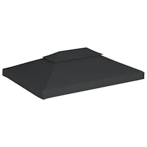 Náhradní dvojitá střecha na altán 310 g/m² 4 x 3 m antracitová - obrázek 2
