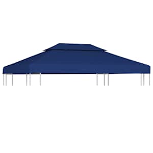 vidaXL kahekordne varjualuse katus 310 g/m&sup2; 4 x 3 m, sinine