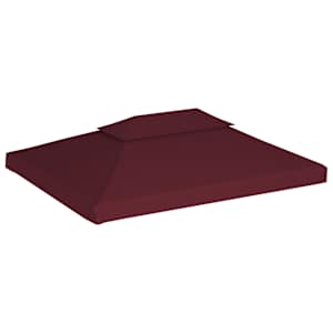 Dvojitá střecha na altán 310 g/m² 4 x 3 m bordó - obrázek 2