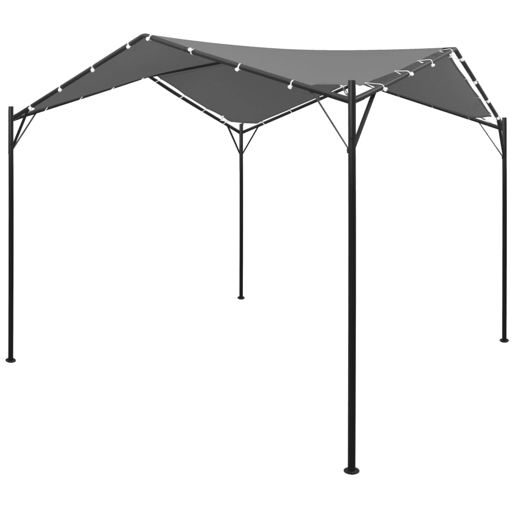 antracitszürke pavilon 4 x 4 m