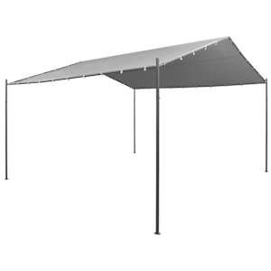 Zahradní party stan z oceli 400 x 400 x 260 cm antracitový