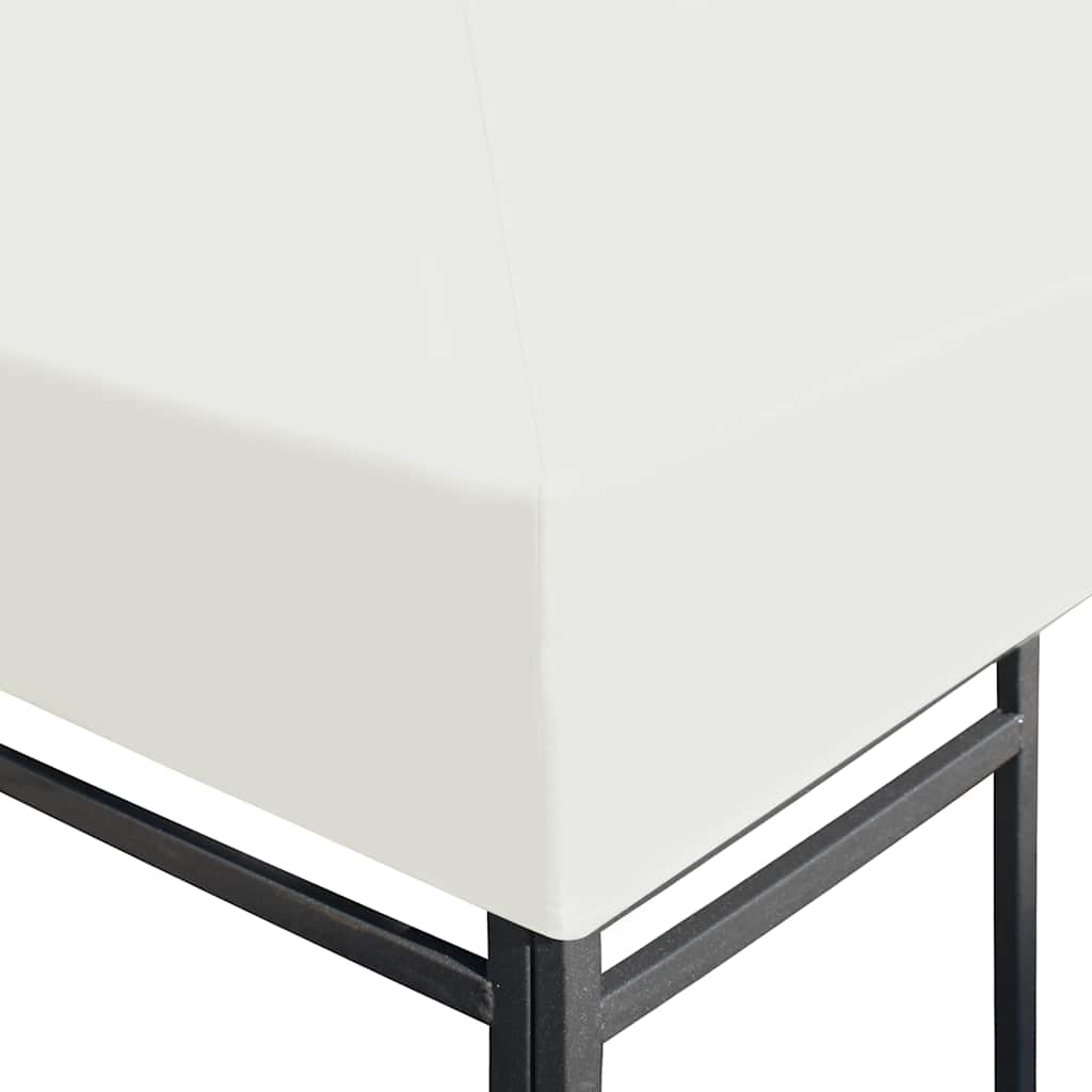 Toile Supérieure De Belvédère 310 G / M² 3 X 3 M Blanc Crème VidaXL 14 width=274
