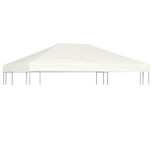 vidaXL varjualuse katus 310 g/m&sup2; 4 x 3 m, kreemjasvalge