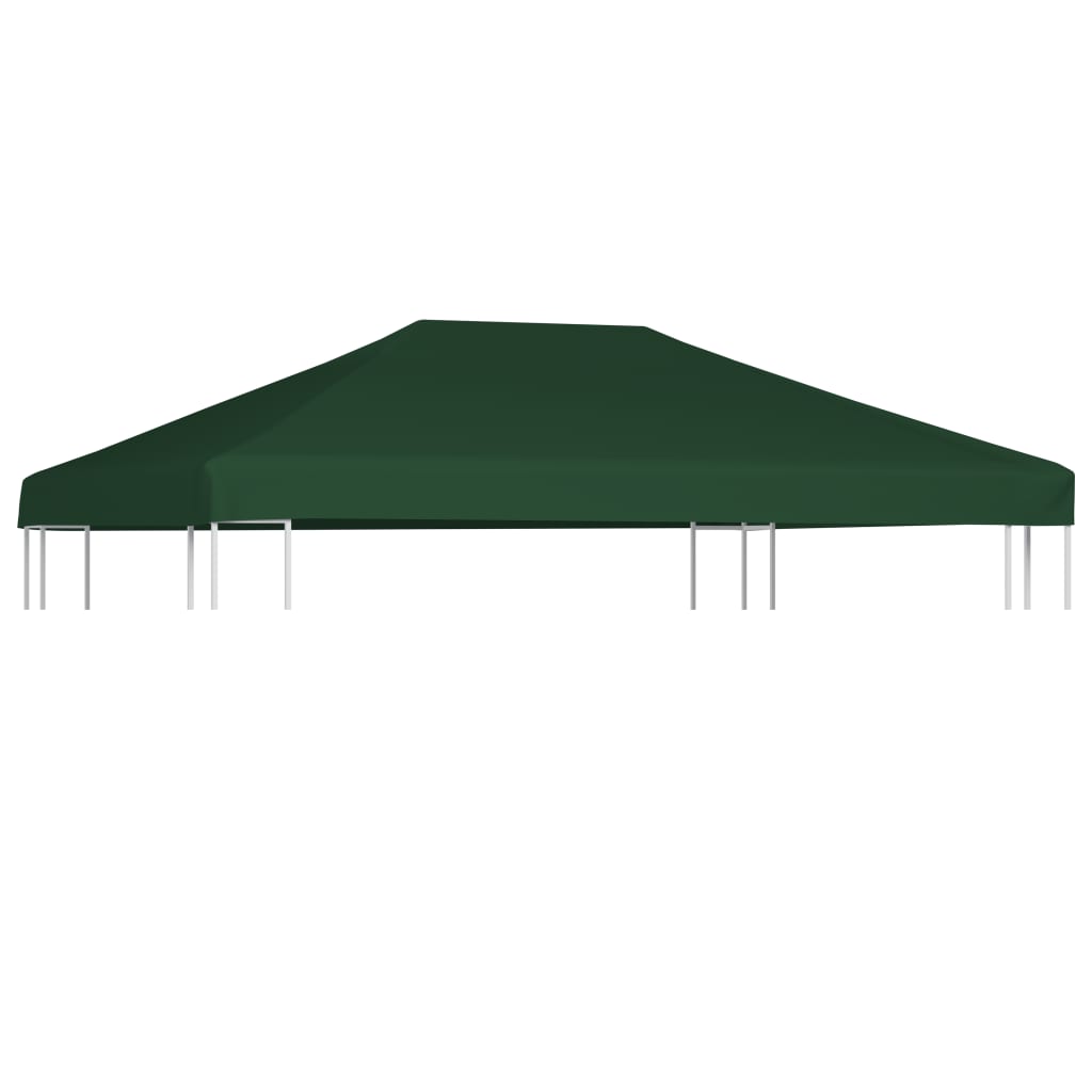 vidaXL Acoperiș de pavilion, 310 g/m², verde, 4 x 3 m