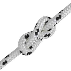 Splétané lodní lano z polyesteru 6 mm 250 m bílé - obrázek 2