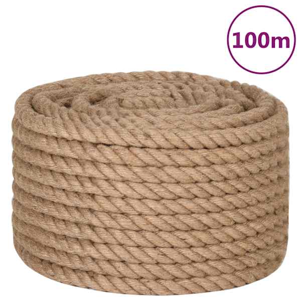 vidaXL k&ouml;is 100% džuut 20 mm 100 m