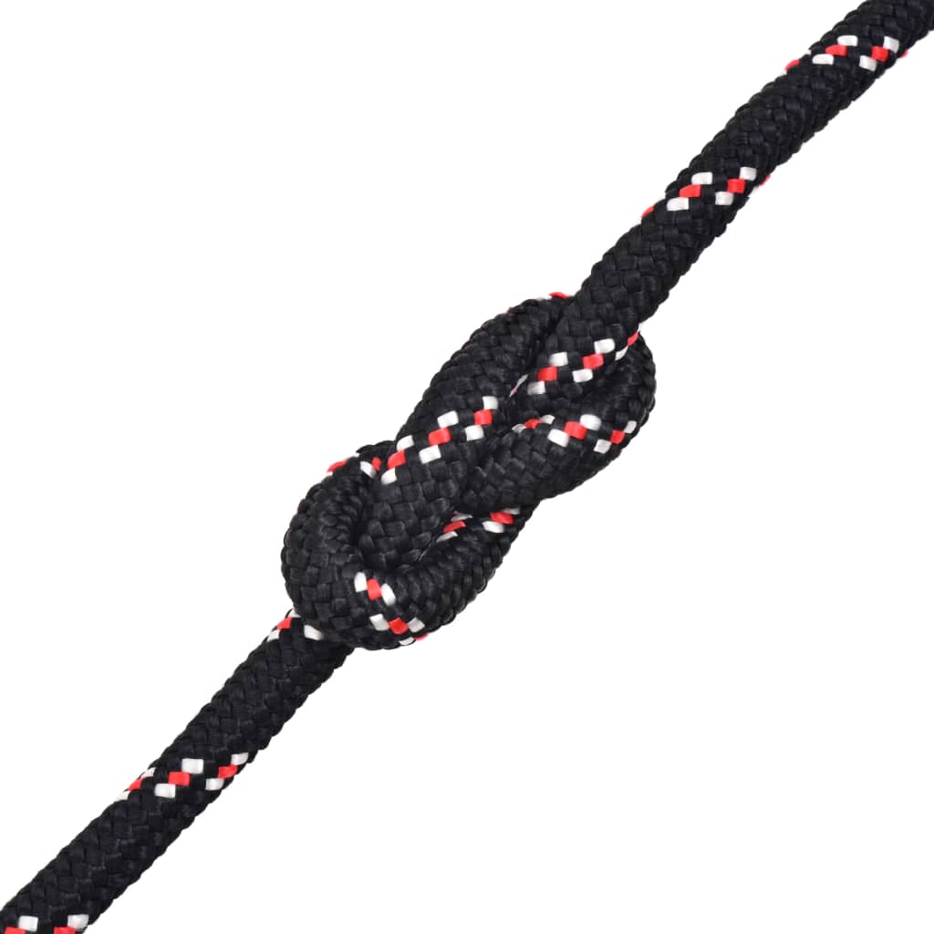 vidaXL Boot touw 18 mm 50 m polypropyleen zwart afbeelding