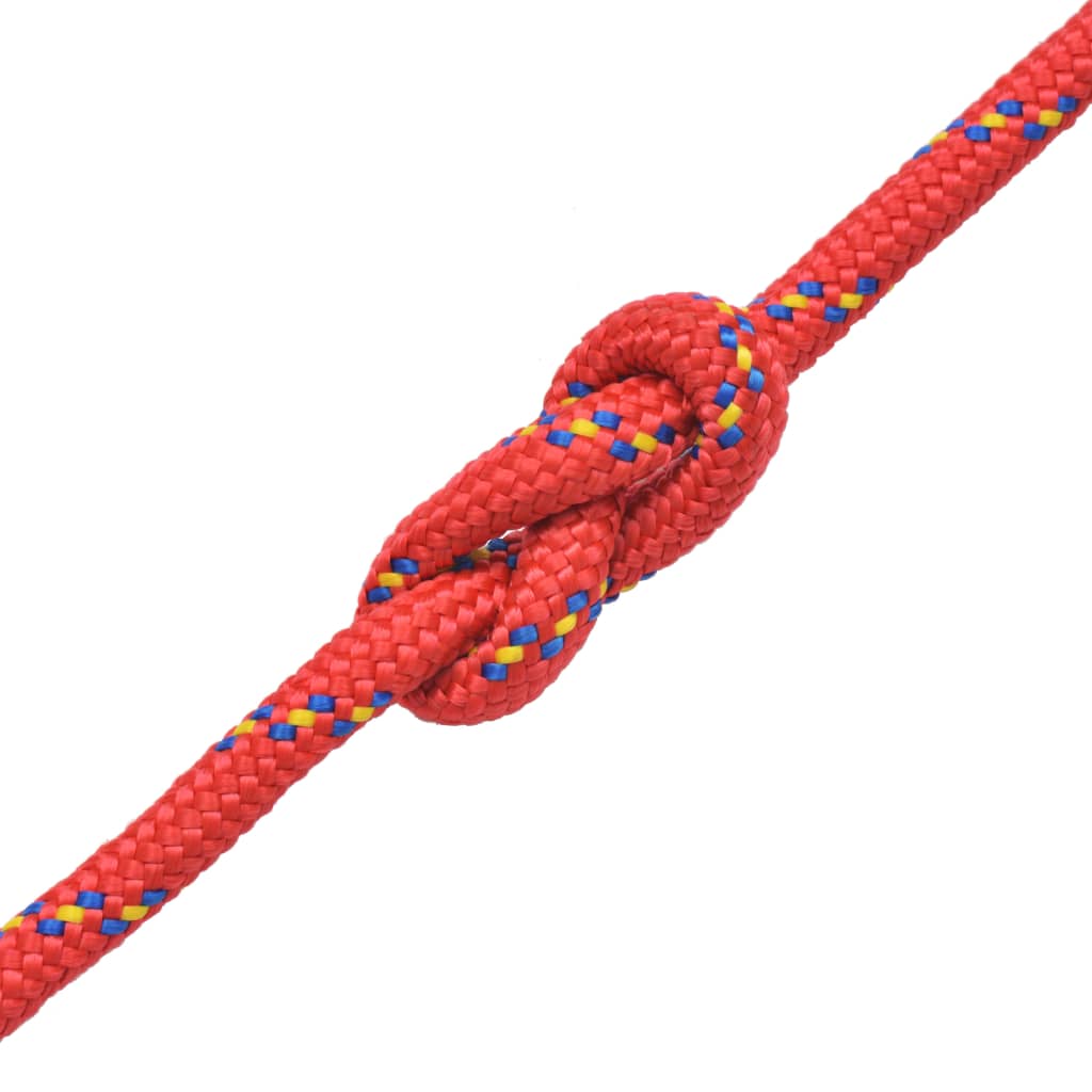 vidaXL Boot touw 16 mm 250 m polypropyleen rood afbeelding