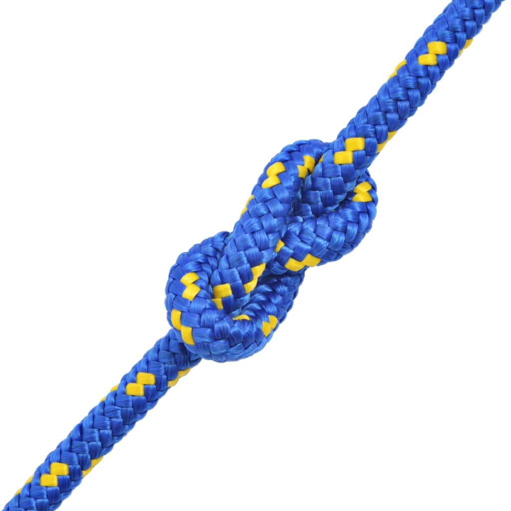 vidaXL Frânghie marinărească din polipropilenă, albastru, 50 m, 16 mm