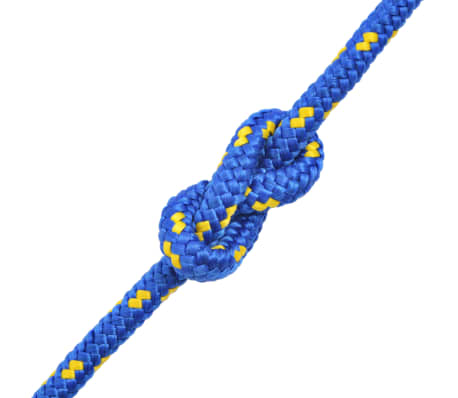 vidaXL Námořní lodní lano z polypropylenu 16 mm 50 m modré