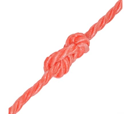 vidaXL Twisted Rope Polypropylene 6 mm 500 m Orange