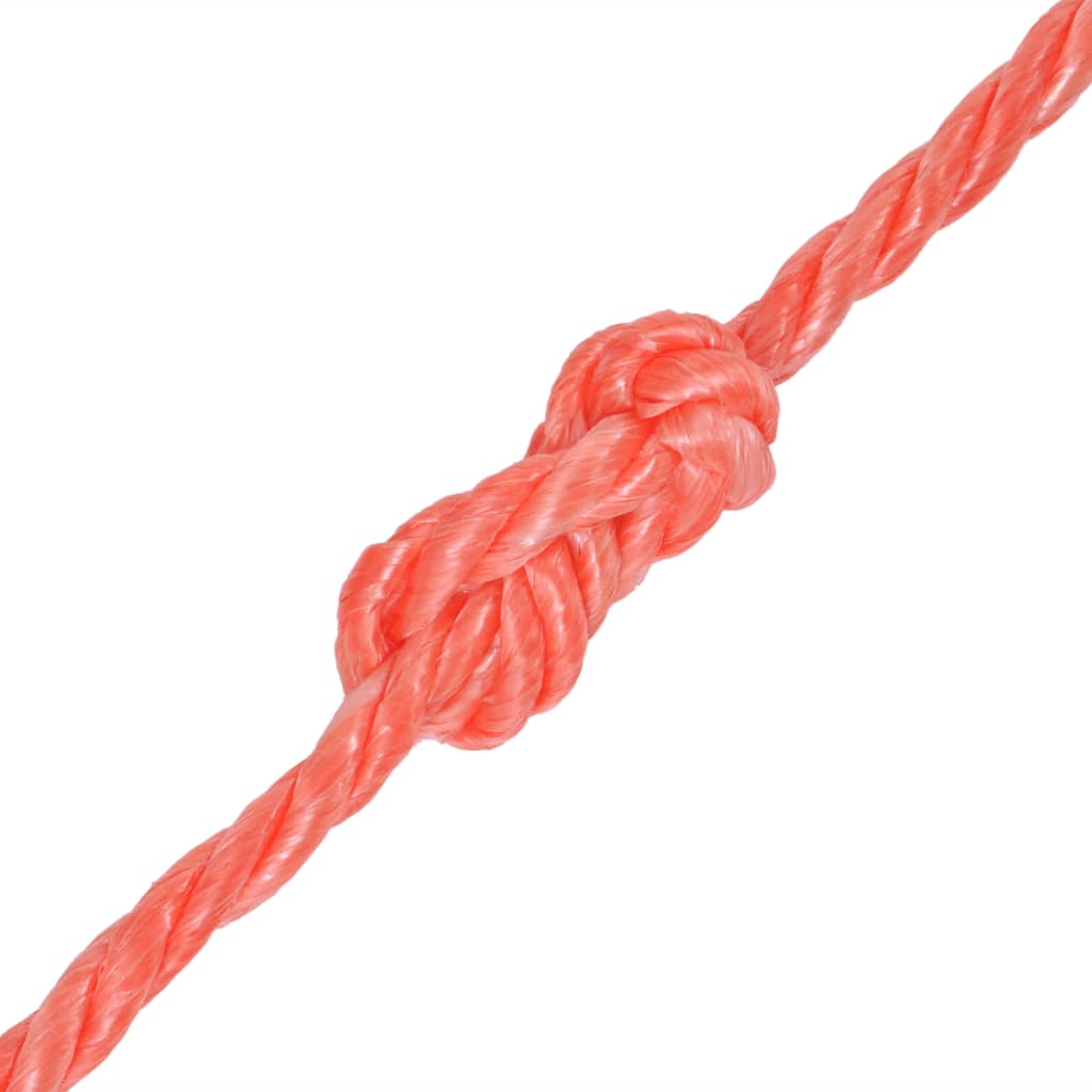 vidaXL Zvita vrv polipropilen 10 mm 500 m oranžna