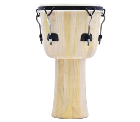 vidaXL Tambor djembe con tensores de barra 12" piel de cabra