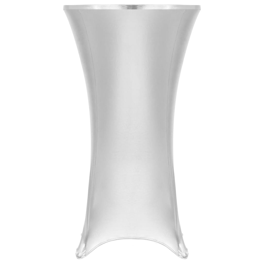 vidaXL Huse elastice de masă, 2 buc., argintiu, 60 cm Argintiu imagine model 2022