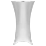 vidaXL Fundas de mesa elásticas 2 unidades 60 cm plateado