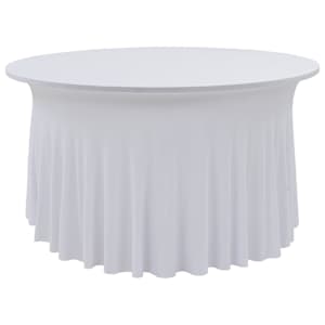 vidaXL 2 tk venivad lauakatted, 120 x 74 cm, valge